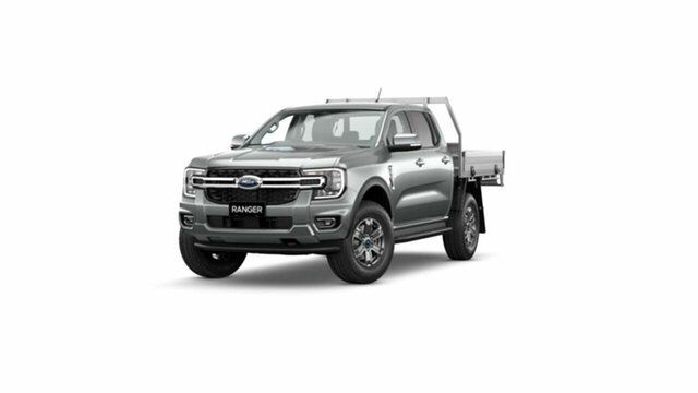 New Ford Ranger PY 2024.00MY XLT Double Cab Melville, 2023 Ford Ranger PY 2024.00MY XLT Double Cab Aluminium 10 Speed Sports Automatic Double Cab Chassis