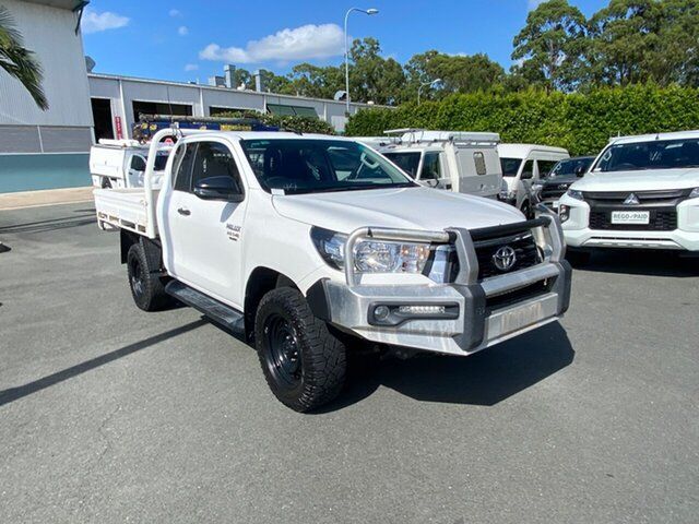 Used Toyota Hilux GUN126R SR Extra Cab Acacia Ridge, 2018 Toyota Hilux GUN126R SR Extra Cab White 6 speed Automatic Cab Chassis