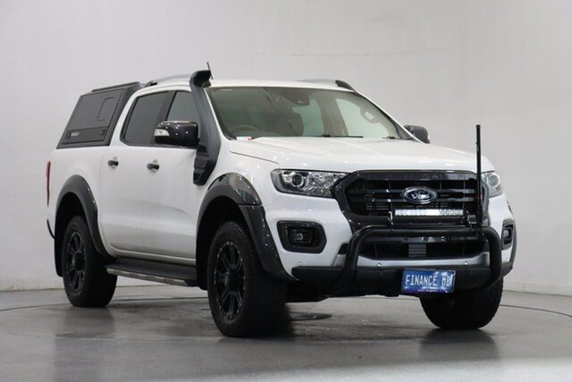 Used Ford Ranger PX MkIII 2019.75MY Wildtrak Victoria Park, 2019 Ford Ranger PX MkIII 2019.75MY Wildtrak White 10 Speed Sports Automatic Double Cab Pick Up