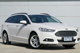 2017 Ford Mondeo MD 2018.25MY Ambiente White 6 Speed Sports Automatic Dual Clutch Wagon.
