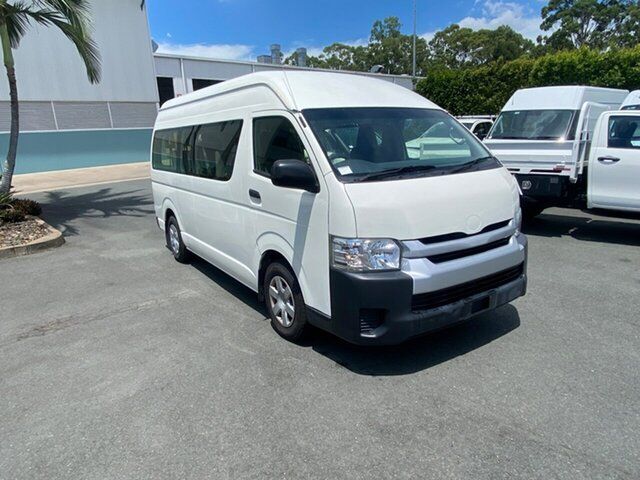 Used Toyota HiAce TRH223R Commuter High Roof Super LWB Acacia Ridge, 2016 Toyota HiAce TRH223R Commuter High Roof Super LWB White 6 speed Automatic Bus