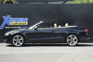 2009 Audi A5 8T MY10 S Tronic Quattro Black 7 Speed Sports Automatic Dual Clutch Cabriolet