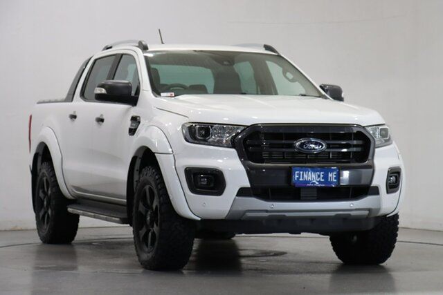 Used Ford Ranger PX MkIII 2021.25MY Wildtrak Victoria Park, 2021 Ford Ranger PX MkIII 2021.25MY Wildtrak White 10 Speed Sports Automatic Double Cab Pick Up