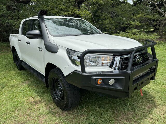 Pre-Owned Toyota Hilux GUN126R SR Double Cab Darwin, 2020 Toyota Hilux GUN126R SR Double Cab Glacier White 6 Speed Manual Utility