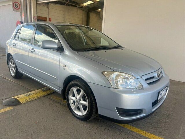 Used Toyota Corolla ZZE122R 5Y Conquest Melton, 2005 Toyota Corolla ZZE122R 5Y Conquest Silver 4 Speed Automatic Hatchback