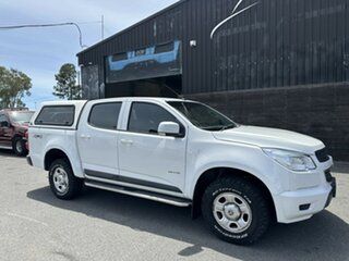 2013 Holden Colorado RG MY13 LX Crew Cab White 6 Speed Sports Automatic Utility.
