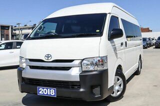 2018 Toyota HiAce TRH223R Commuter High Roof Super LWB White 6 Speed Automatic Bus.