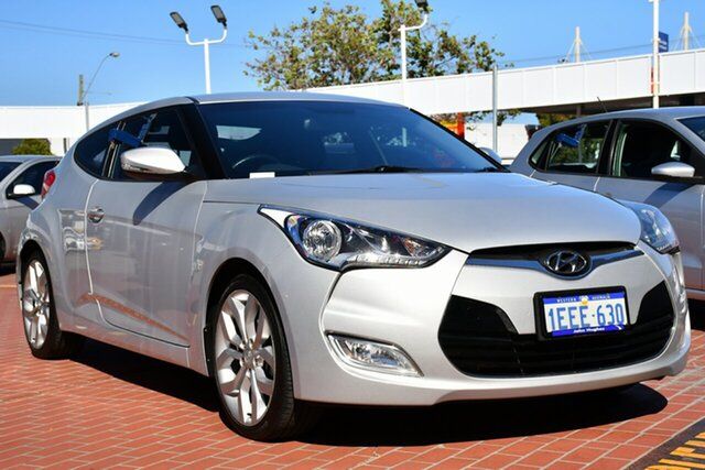 Used Hyundai Veloster FS + Coupe D-CT Victoria Park, 2012 Hyundai Veloster FS + Coupe D-CT Silver 6 Speed Sports Automatic Dual Clutch Hatchback