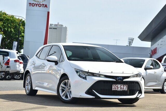 Pre-Owned Toyota Corolla ZWE211R Ascent Sport E-CVT Hybrid Woolloongabba, 2020 Toyota Corolla ZWE211R Ascent Sport E-CVT Hybrid Glacier White 10 Speed Constant Variable