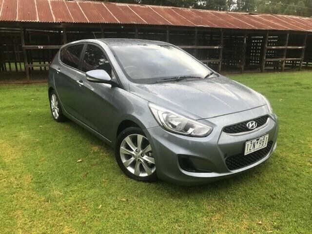 Used Hyundai Accent Wangaratta, 2019 Hyundai Accent RB6 ACCENT HATCH SPORT 1.6P AUTO Sonic Silver 6 Speed Automatic Hatchback