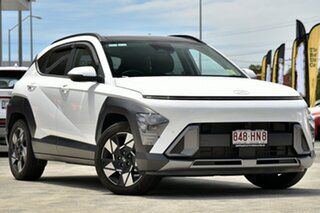 2023 Hyundai Kona SX2.V1 MY24 Premium 2WD Atlas White 1 Speed Constant Variable Wagon.