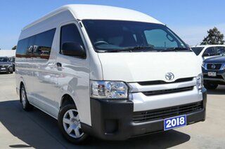 2018 Toyota HiAce TRH223R Commuter High Roof Super LWB White 6 Speed Automatic Bus
