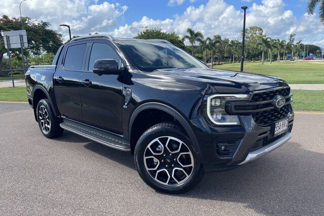 Used Ford Ranger PY 2024.00MY Wildtrak Townsville, 2023 Ford Ranger PY 2024.00MY Wildtrak Absolute Black 10 Speed Sports Automatic Double Cab Pick Up