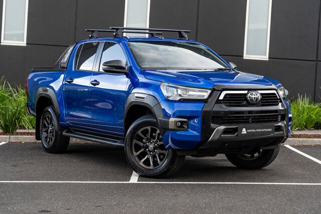 Used Toyota Hilux GUN126R Rogue Double Cab Narre Warren, 2021 Toyota Hilux GUN126R Rogue Double Cab Nebula Blue 6 Speed Sports Automatic Utility