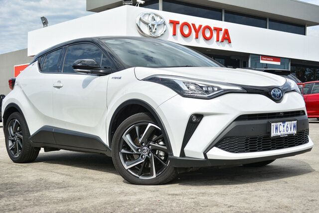 Pre-Owned Toyota C-HR ZYX10R Koba E-CVT 2WD Preston, 2022 Toyota C-HR ZYX10R Koba E-CVT 2WD Frosted White - Black Roof 7 Speed Constant Variable Wagon