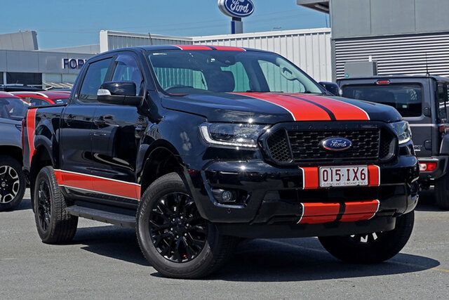 Used Ford Ranger PX MkIII 2021.75MY FX4 Springwood, 2022 Ford Ranger PX MkIII 2021.75MY FX4 Black 10 Speed Sports Automatic Double Cab Pick Up