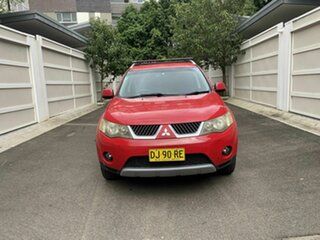 2007 Mitsubishi Outlander ZG MY07 LS Red 6 Speed Constant Variable Wagon.