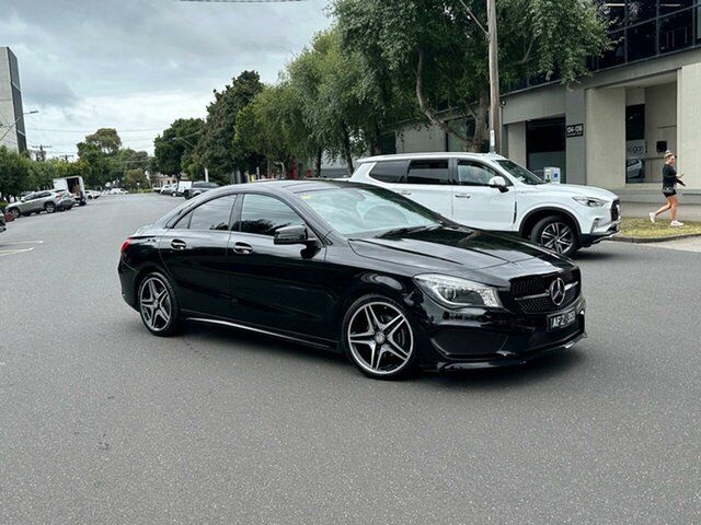 Used Mercedes-Benz CLA-Class C117 805+055MY CLA200 DCT South Melbourne, 2015 Mercedes-Benz CLA-Class C117 805+055MY CLA200 DCT Black 7 Speed Sports Automatic Dual Clutch