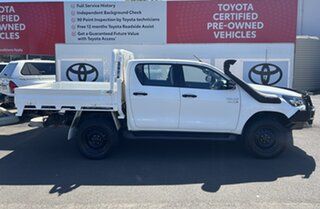2020 Toyota Hilux GUN126R MY19 Upgrade SR (4x4) Glacier White 6 Speed Automatic Double Cab Chassis