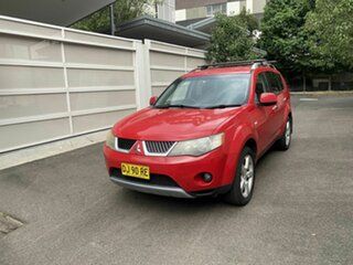 2007 Mitsubishi Outlander ZG MY07 LS Red 6 Speed Constant Variable Wagon