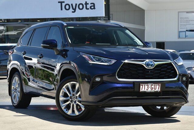 Pre-Owned Toyota Kluger Axuh78R Grande eFour North Lakes, 2021 Toyota Kluger Axuh78R Grande eFour Saturn Blue 6 Speed Constant Variable Wagon Hybrid