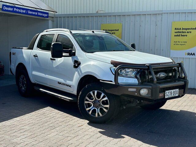 Used Ford Ranger PX MkII Wildtrak Double Cab Christies Beach, 2017 Ford Ranger PX MkII Wildtrak Double Cab White 6 Speed Sports Automatic Utility
