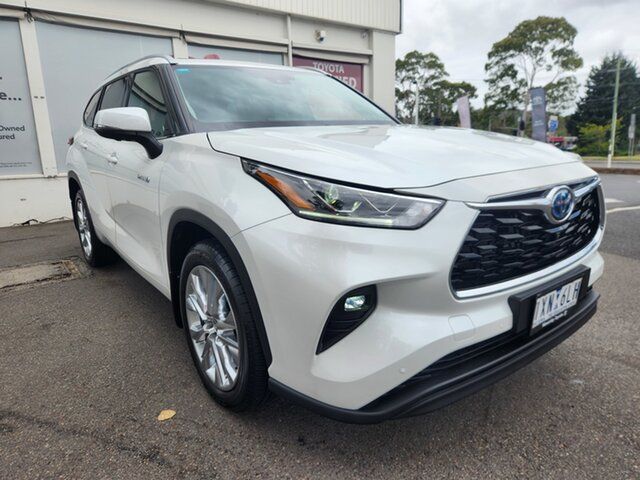 Pre-Owned Toyota Kluger Axuh78R Grande eFour Ferntree Gully, 2023 Toyota Kluger Axuh78R Grande eFour Frosted White 6 Speed Constant Variable Wagon Hybrid