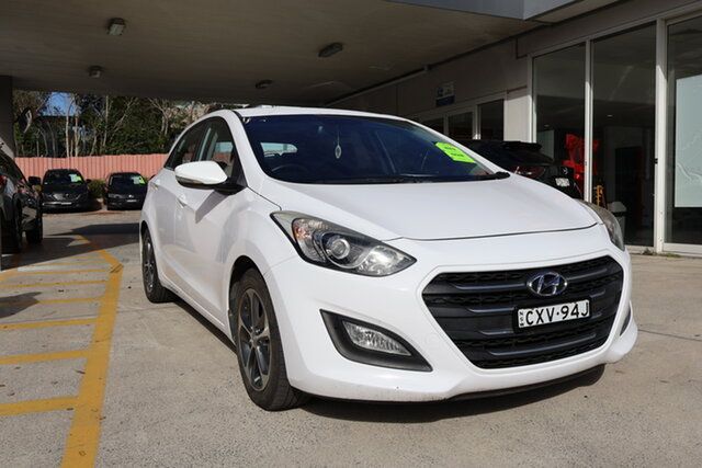Used Hyundai i30 GD4 Series II MY17 Active X East Maitland, 2016 Hyundai i30 GD4 Series II MY17 Active X White 6 Speed Sports Automatic Hatchback