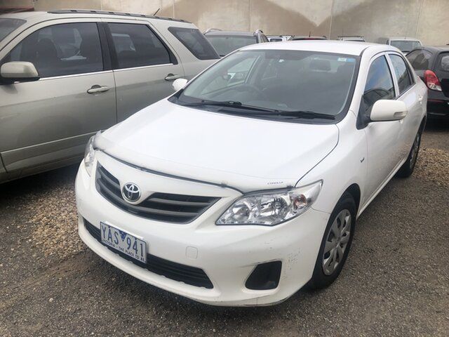 Used Toyota Corolla ZRE152R MY10 Ascent Hoppers Crossing, 2010 Toyota Corolla ZRE152R MY10 Ascent White 4 Speed Automatic Sedan
