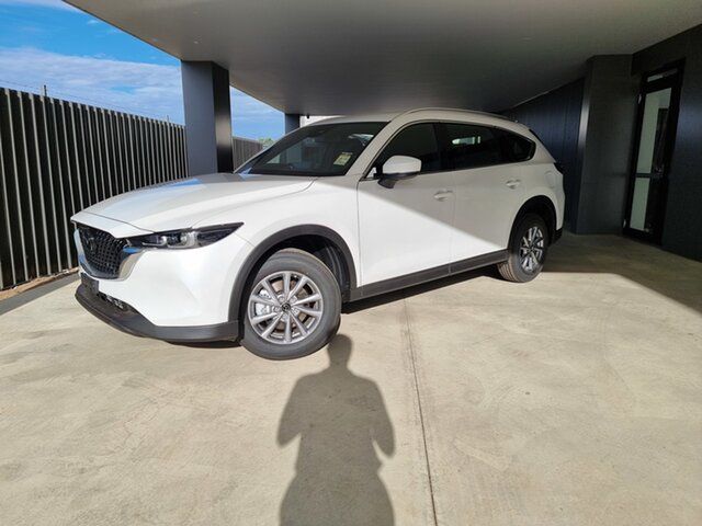 New Mazda CX-8 KG4W2A D35 SKYACTIV-Drive i-ACTIV AWD Sport Echuca, 2023 Mazda CX-8 KG4W2A D35 SKYACTIV-Drive i-ACTIV AWD Sport White 6 Speed Sports Automatic Wagon