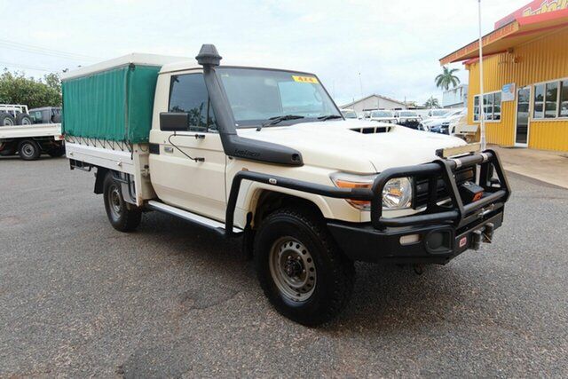 Used Toyota Landcruiser VDJ79R Workmate Winnellie, 2017 Toyota Landcruiser VDJ79R Workmate White 5 Speed Manual Cab Chassis