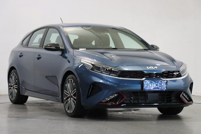 Used Kia Cerato BD MY21 GT DCT Victoria Park, 2021 Kia Cerato BD MY21 GT DCT Blue 7 Speed Sports Automatic Dual Clutch Hatchback