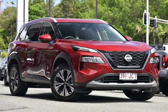 Demo Nissan X-Trail T33 MY23 ST-L e-4ORCE e-POWER Newstead, 2023 Nissan X-Trail T33 MY23 ST-L e-4ORCE e-POWER Scarlet 1 Speed Automatic Wagon Hybrid