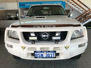 2010 Nissan Patrol GU 7 MY10 ST White 4 Speed Automatic Wagon