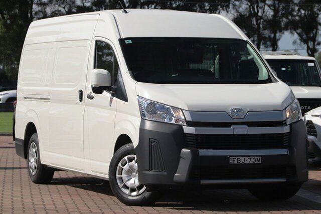 Pre-Owned Toyota HiAce GDH320R High Roof Super LWB Warwick Farm, 2021 Toyota HiAce GDH320R High Roof Super LWB White 6 Speed Sports Automatic Van