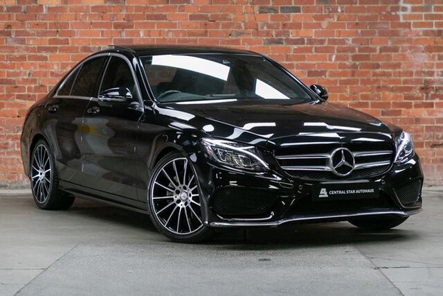 Used Mercedes-Benz C-Class W205 807+057MY C200 9G-Tronic Mulgrave, 2017 Mercedes-Benz C-Class W205 807+057MY C200 9G-Tronic Obsidian Black Metallic 9 Speed