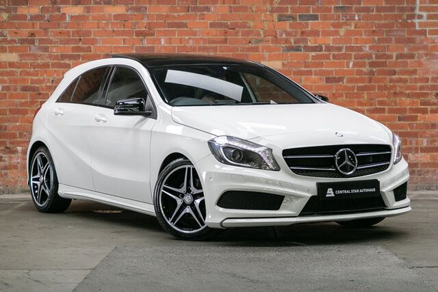 Used Mercedes-Benz A-Class W176 A200 DCT Mulgrave, 2013 Mercedes-Benz A-Class W176 A200 DCT Cirrus White 7 Speed Sports Automatic Dual Clutch Hatchback