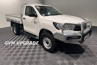 2019 Toyota Hilux GUN126R SR White 6 speed Automatic Cab Chassis.