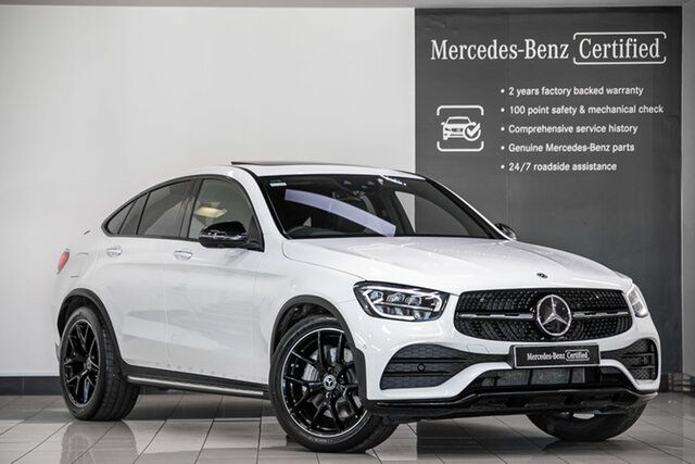 Certified Pre-Owned Mercedes-Benz GLC-Class C253 803+053MY GLC300 Coupe 9G-Tronic 4MATIC Narre Warren, 2023 Mercedes-Benz GLC-Class C253 803+053MY GLC300 Coupe 9G-Tronic 4MATIC Polar White 9 Speed