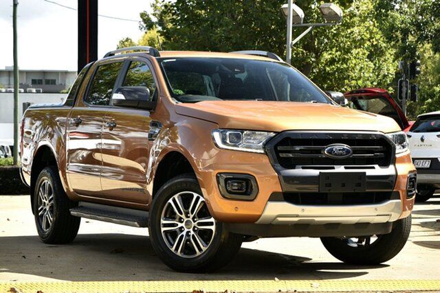 Used Ford Ranger PX MkIII 2021.75MY Wildtrak Toowoomba, 2021 Ford Ranger PX MkIII 2021.75MY Wildtrak Orange 10 Speed Sports Automatic Double Cab Pick Up