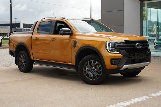 Used Ford Ranger PY 2022MY Wildtrak Townsville, 2023 Ford Ranger PY 2022MY Wildtrak Yellow 10 Speed Sports Automatic Double Cab Pick Up