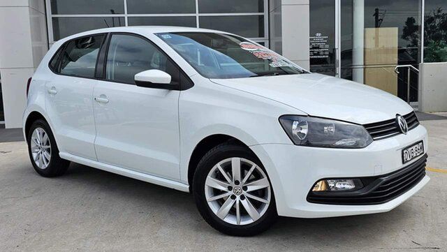 Used Volkswagen Polo 6R MY17 66TSI DSG Trendline Liverpool, 2017 Volkswagen Polo 6R MY17 66TSI DSG Trendline Pure White 7 Speed Sports Automatic Dual Clutch