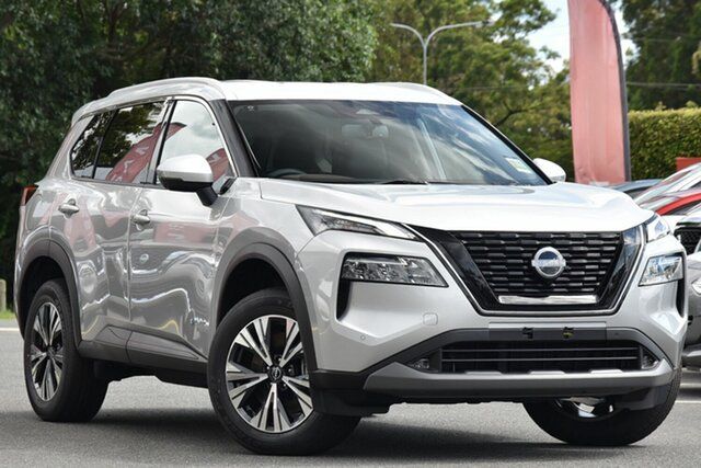 Demo Nissan X-Trail T33 MY23 ST-L e-4ORCE e-POWER Aspley, 2023 Nissan X-Trail T33 MY23 ST-L e-4ORCE e-POWER Brilliant Silver 1 Speed Automatic Wagon Hybrid