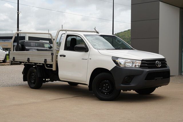 Used Toyota Hilux TGN121R Workmate Double Cab 4x2 Townsville, 2019 Toyota Hilux TGN121R Workmate Double Cab 4x2 White 6 Speed Sports Automatic Utility