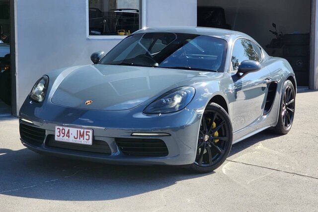 Used Porsche 718 982 MY18 Cayman PDK Albion, 2018 Porsche 718 982 MY18 Cayman PDK Graphiteblue 7 Speed Sports Automatic Dual Clutch Coupe