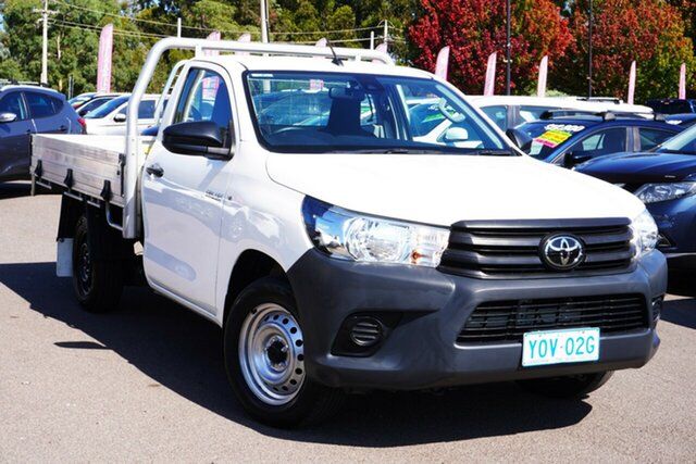 Used Toyota Hilux TGN121R Workmate 4x2 Phillip, 2021 Toyota Hilux TGN121R Workmate 4x2 White 5 Speed Manual Cab Chassis