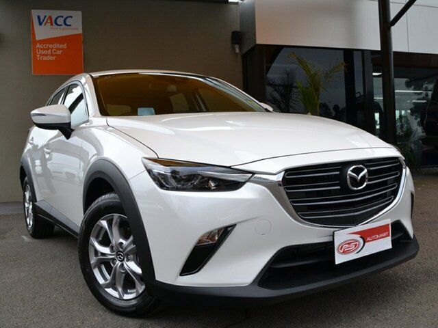 Used Mazda CX-3 DK2W7A G20 SKYACTIV-Drive FWD Pure Fawkner, 2023 Mazda CX-3 DK2W7A G20 SKYACTIV-Drive FWD Pure White 6 Speed Sports Automatic Wagon