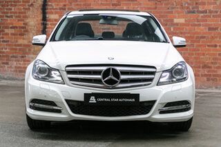 2013 Mercedes-Benz C-Class W204 MY13 C200 7G-Tronic + Polar White 7 Speed Sports Automatic Sedan