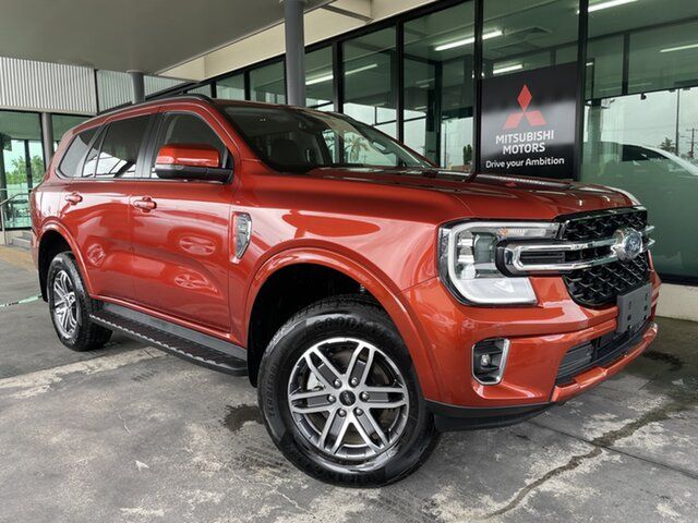 Used Ford Everest UB 2024.00MY Trend Cairns, 2023 Ford Everest UB 2024.00MY Trend Orange 10 Speed Sports Automatic SUV