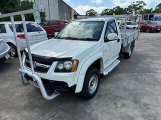 2010 Holden Colorado RC MY10 LX 4x2 White 5 Speed Manual Cab Chassis.